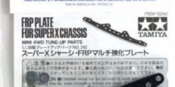 Tamiya - Ricambi Mini 4WD Piastra rinforzata anteriore Super X Cod. 15242