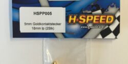 H-Speed - HSPP005 Connettori Oro 5mm 2pz