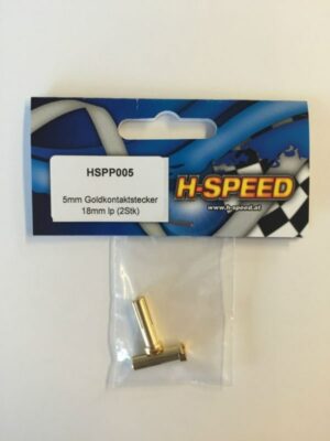 H-Speed - HSPP005 Connettori Oro 5mm 2pz