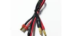 Cavetto Caricabatterie Connettori 4mm M/T-PLUG